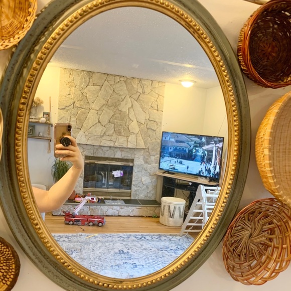 COPY - Vintage Oval mirror - Picture 3 of 5
